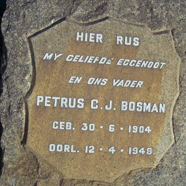 BOSMAN Petrus C.J. 1904-1948