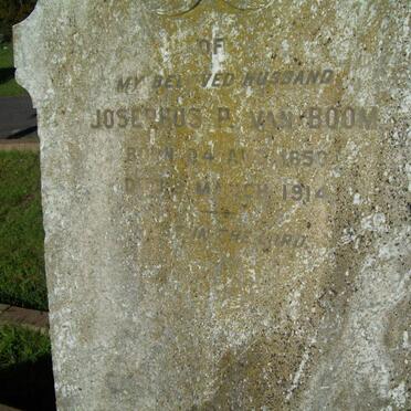 BOOM Josephus P., van 1850-1914