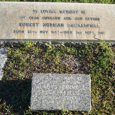 BUCKERFIELD Ernest Norman 1897-1961 &amp; Gladys Pringle HUNTER 1896-1983
