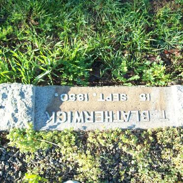 BLATHERWICK T. -1950