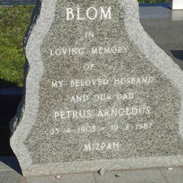 BLOM Petrus Arnoldus 1905-1987