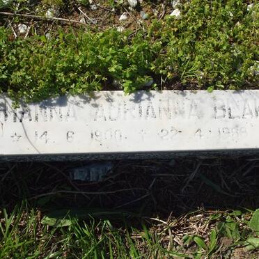 BLAKE Johanna Adrianna 1900-1988