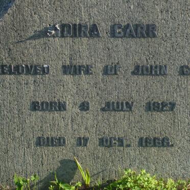 CARR  Moira 1927-1968