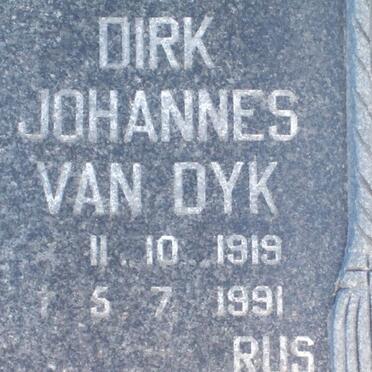 DYK Dirk Johannes, van 1919-1991