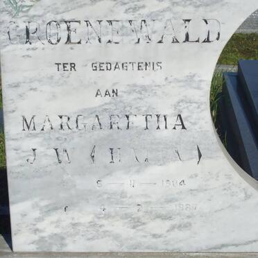 GROENEWALD Margaretha J.W. 1904-1987