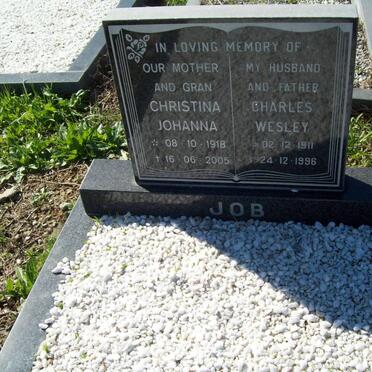 JOB Charles Wesley 1911-1996 &amp; Christina Johanna 1918-2005
