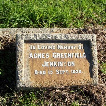 JENKINSON Agnes Greenfield -1939