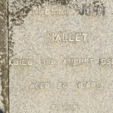 MALLET Albert John -1956