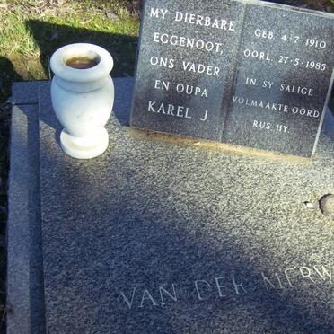 MERWE Karel J., van der 1910-1985