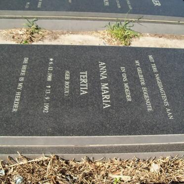 MILLER Anna Maria Tertia nee ROUX 1908-1992