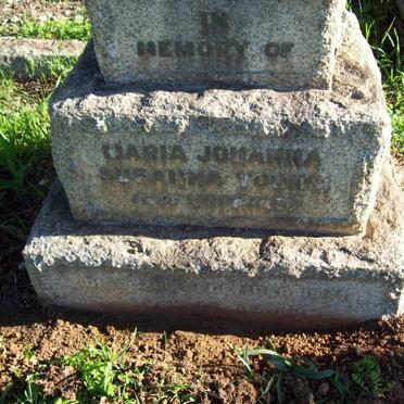 YOUNG Maria Johanna Susanna nee ? -1921