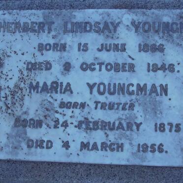YOUNGMAN Herbert Lindsay 1866-1946 &amp; Maria TRUTER 1875-1956