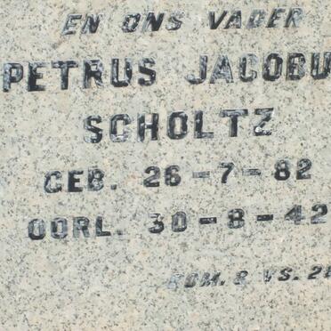 SCHOLTZ Petrus Jacobus 1882-1942