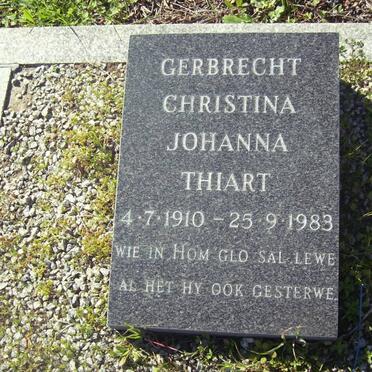 THIART Gerbrecht Christina Johanna 1910-1983