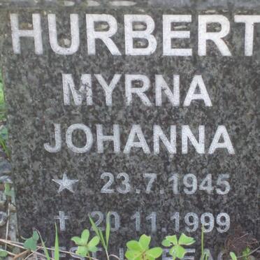 HURBERT Myrna Johanna 1945-1999