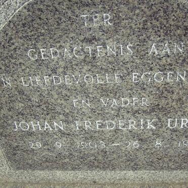URTEL Johan Frederik 1903-1982