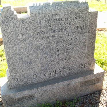 WESTHUIZEN Christiaan, van der 1891-1953 &amp; Johanna 1899-??