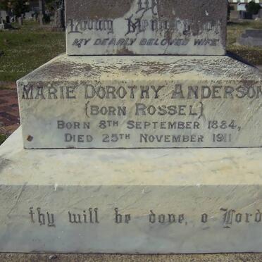 ANDERSON Marie Dorothy nee ROSSEL 1884-1911