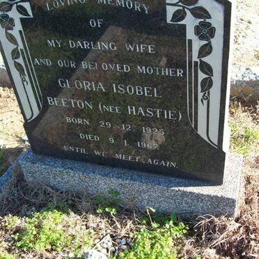 BEETON Gloria Isobel nee HASTIE 1925-1967