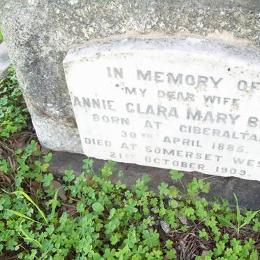 BELL Annie Clara Mary 1885-1909