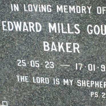 BAKER Edward Mills Gough 1923-1997