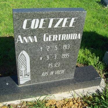 COETZEE Anna Gertruida 1913-1995