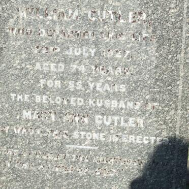 CUTLER William -1927