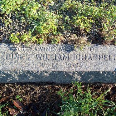 CHAPPELL Lionel William -1972