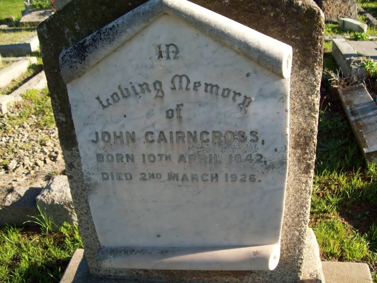 CAIRNCROSS James 1842-1926