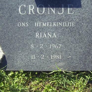 CRONJé Riana 1967-1981