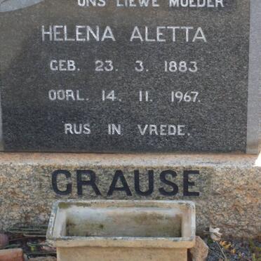 CRAUSE Helena Aletta 1883-1967