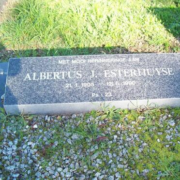 ESTERHUYSE Albertus J. 1905-1990