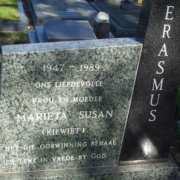 ERASMUS Marieta Susan 1947-1989