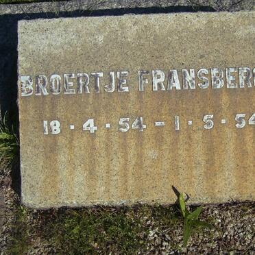 FRANSBERGER Broertje 1954-1954