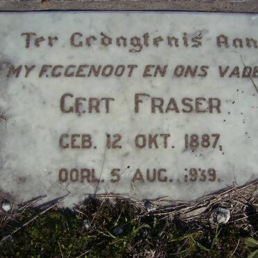 FRASER Gert 1887-1939