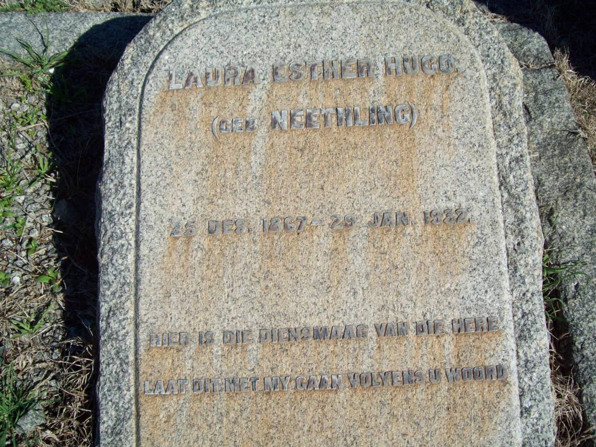 HUGO Laura Esther nee NEETHLING 1867-1932