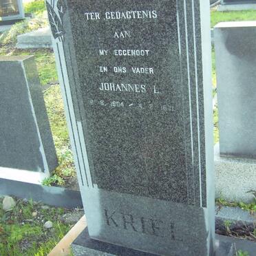 KRIEL Johannes L. 1904-1971