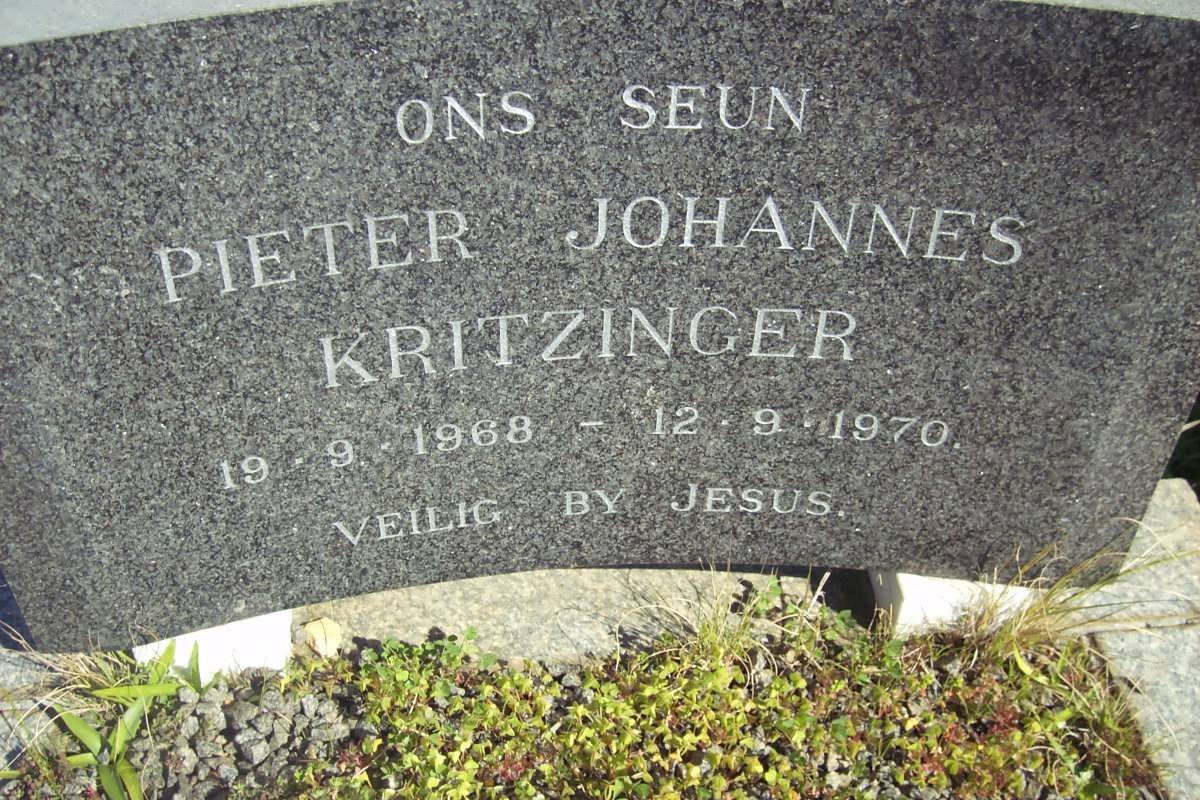 KRITZINGER Pieter Johannes 1968-1970