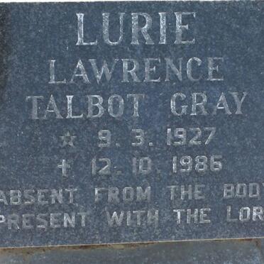 LURIE Lawrence Talbot Gray 1927-1986
