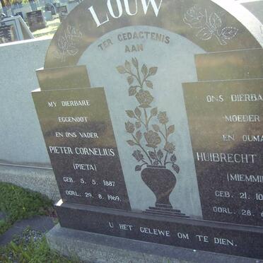 LOUW Pieter Cornelius 1887-1969 &amp; Huibrecht Maria 1891-1972