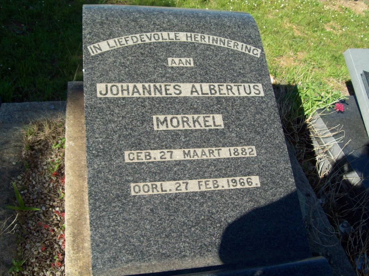 MORKEL Johannes Albertus 1882-1966