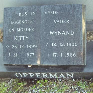 OPPERMAN Wynand 1900-1986 &amp; Kitty 1899-1977
