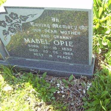OPIE Mabel 1899-1988