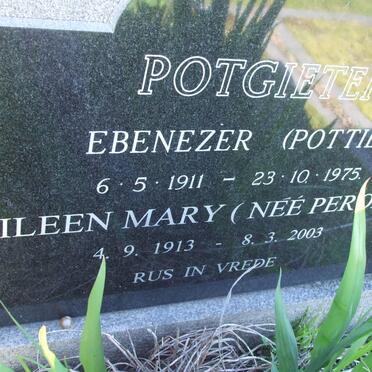 POTGIETER Ebenezer 1911-1975 &amp; Eileen Mary PEROLD 1913-2003