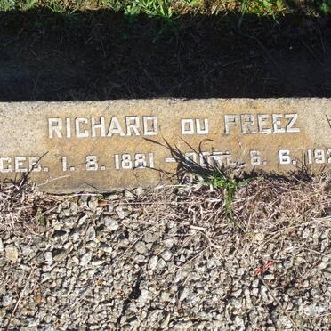 PREEZ Richard, du 1881-1921