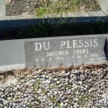 PLESSIS Jacobus, du 1914-1975