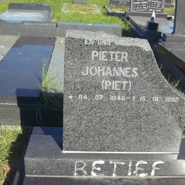 RETIEF Pieter Johannes 1946-1992