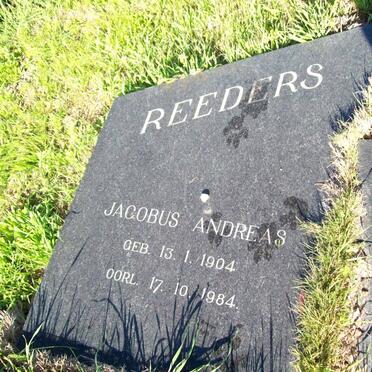 REEDERS Jacobus Andreas 1904-1984 &amp; Christoffelina DU PLESSIS 1912-1973