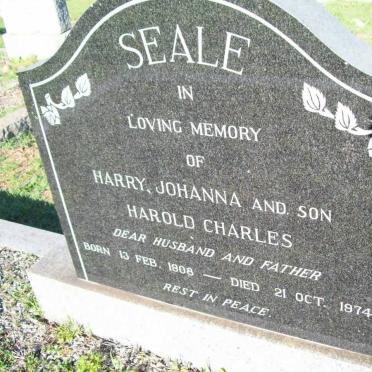 SEALE Harold Charles 1908-1974