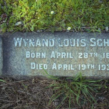 SCHOLTZ Wynand Louis 1894-1938